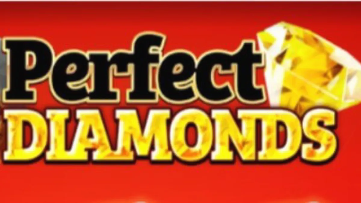 Tampilan visual slot 5 Perfect Diamonds dengan simbol klasik yang berkilau