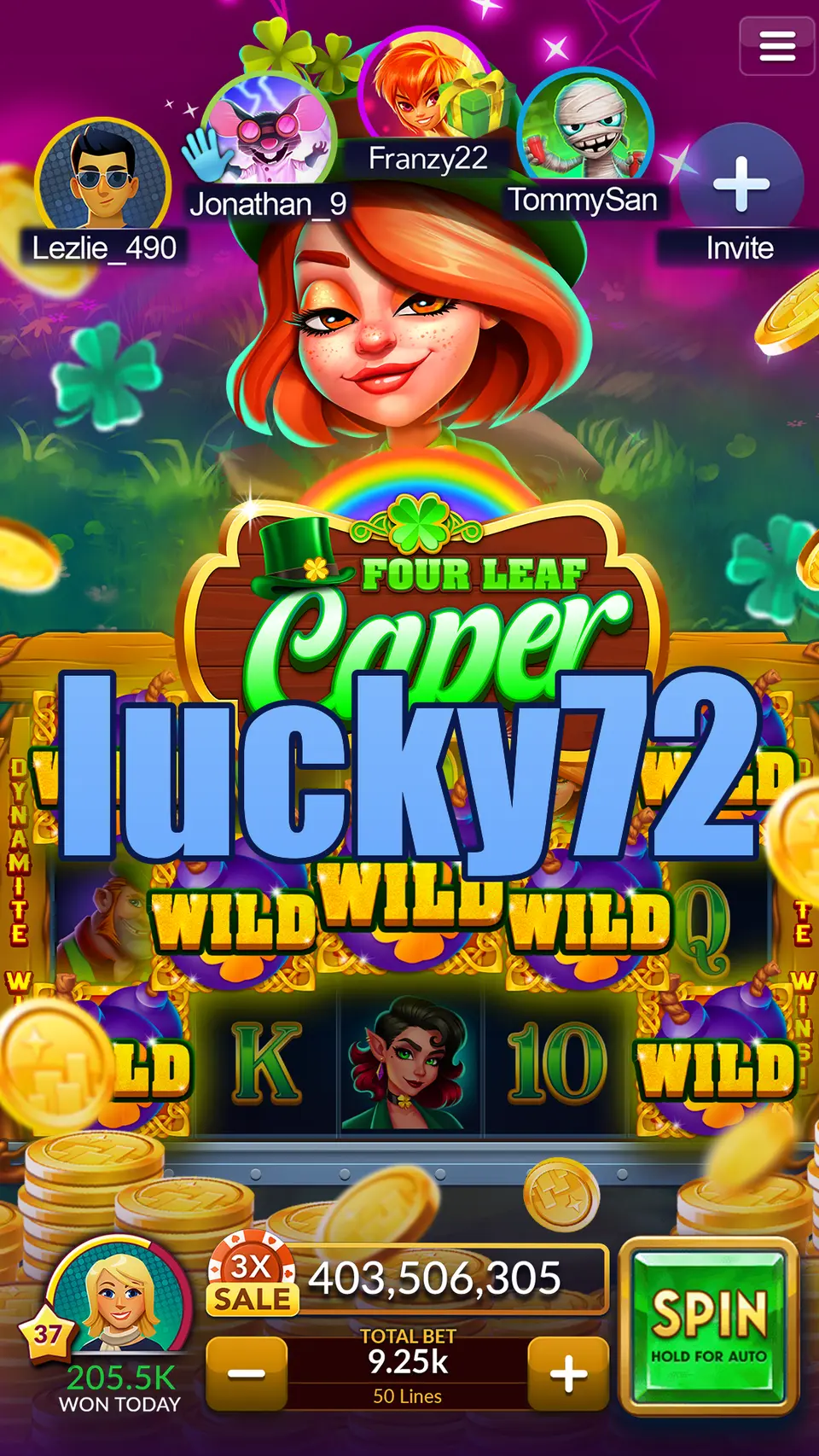 lucky72 Tangkapan Layar - APK Resmi